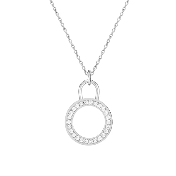 피스티 다이아 네크리스 (14K 화이트 골드 - 다이아몬드 26개),이탈리아 명품주얼리 브랜드인 포이베 포이베주얼리 phoibe 에서 판매하는 목걸이,반지,귀걸이,팔찌 주얼리 상품